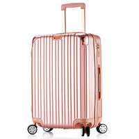 普奈达（PRNEID）铝镁合金拉杆箱28英寸万向轮行李箱复古款男士女士托运箱旅行箱 玫瑰金