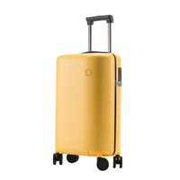 CCS行李箱拉杆箱女韩版小清新旅行箱学生少女可爱皮箱网红 柠檬黄 20英寸