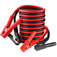 酷莱普汽车电瓶搭火线 过江龙搭电线电瓶夹子连接打火 电瓶搭电线电瓶搭火线应急救援 3米 KLP-03