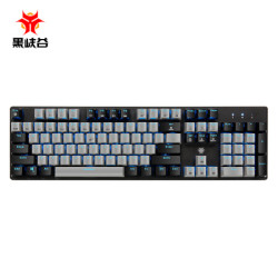黑峡谷(Hyeku)GK706 机械键盘 104键 单色背光键盘 凯华原厂轴体 灰黑 茶轴