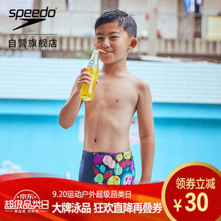 Speedo/速比涛游乐果系列 青少年泳裤 可爱印花 抗氯速干 833162F247海蓝水果11-12