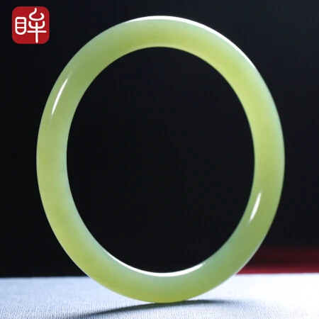 IMPRESSION EYES 印象眸 和田玉手镯女款细条玉镯子  内经约55-56mm