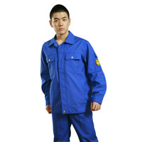 星工（XINGGONG）阻燃防护服 秋冬加厚电焊工作服套装男 劳保服船厂工程服定制 蓝色XXL码3002-2
