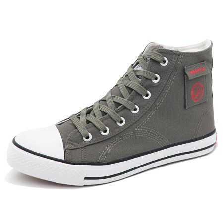 商品回力(warrior)高帮情侣时尚学生平底帆布鞋 wxy-a346 绿色 44