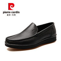 皮尔卡丹（pierre cardin）男士商务正装皮鞋羊皮低帮男鞋舒适一脚蹬 黑色 39