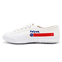 飞跃（Feiyue）帆布情侣款联名百事可乐男女复古休闲小白鞋 1-502 白色 34