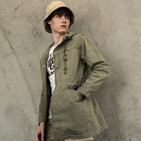 AK男装(AKSERIES)“F-2”战地风衣夹克男休闲潮搭外套1806203 军绿XXL