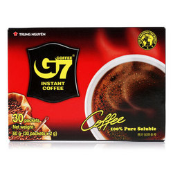 G7 COFFEE 中原咖啡 美式萃取速溶纯黑咖啡60g *5件