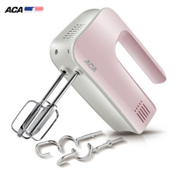 北美電器(ACA)打蛋器電動家用迷你烘焙全自動手持攪拌器雙攪拌棒AHM-P120B 粉色