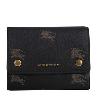 BURBERRY 博柏利 女士牛皮钱包 80058071 黑色