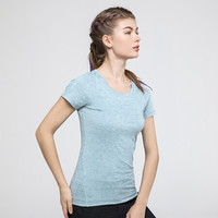 三雅玛 SAmyama 瑜伽服上衣 女紧身健身衣服跑步速干夏季薄款运动罩衫 1361022Y0021 麻绿色 S