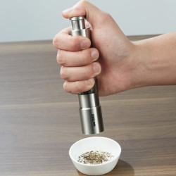 德世朗deslon不锈钢胡椒研磨器手动研磨瓶家用磨胡椒粉研磨器黑胡椒粒