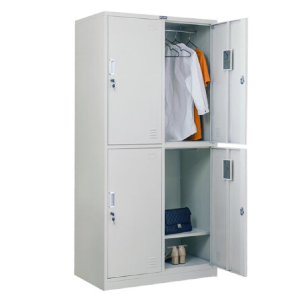 商品华宇天地 更衣柜 四门员工储物柜带锁铁皮柜宿舍鞋柜寄存包柜碗柜