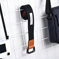 半支烟 帆布腰带男个性男士韩版皮带百搭潮流皮带年轻男女双环休闲裤带BZYYD190729 黑色 115cm