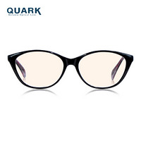 美国夸克（QuarK）3014防蓝光老花镜 添加黑色素防紫外线99%男女通用 超轻TR全框老花眼镜 黑色 +200