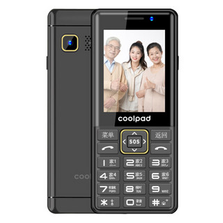 酷派 Coolpad c588s全网通4G智能按键老人机 黑金色