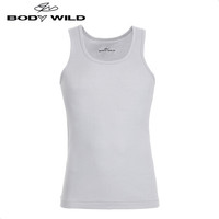 宝迪威德 BODYWILD舒爽棉两件包系列跨栏背心两件装ZBN11MH1 灰色 175