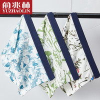 俞兆林 男士内裤 内裤男 平角裤时尚透气印花四角短裤3条装 时尚印花3条 XXXL