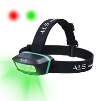 ALS 多功能充电式LED头灯 180lm红绿光感 钓鱼夜灯 充电头灯 户外照明灯 汽车维修灯HDL181R