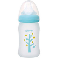 Pigeon 贝亲 经典自然实感系列 硅胶保护层彩绘奶瓶