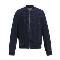 TRUSSARDI JEANS杜鲁萨迪男士深蓝色棉质牛仔夹克外套52S00248 1T001410 U290 52码