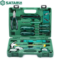 世达 SATA 工具箱家庭工具套装19件实用安装组套05163