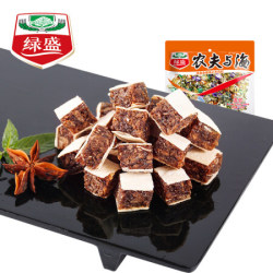 绿盛 休闲零食 农夫与海 肉干肉脯 办公室零食 开袋即食佐餐食品 鱼柳夹心牛肉粒(原味)75g/袋 *17件