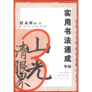 中国历代碑帖集句集联丛书·实用书法速成字帖：赵孟頫楷书（3）（《妙严寺》、《胆巴碑》集句集联）