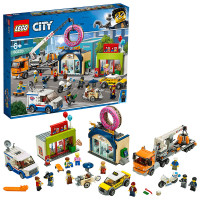 苏宁SUPER会员:LEGO 乐高 City 城市系列 60233 甜甜圈店开业