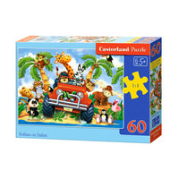 Castorland 巧思 06793 进口儿童拼图60片智力玩具 小动物聚会
