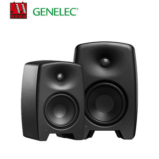 GENELEC 真力 M040录音棚有源监听音箱HIFI桌面专业音响 (黑色)