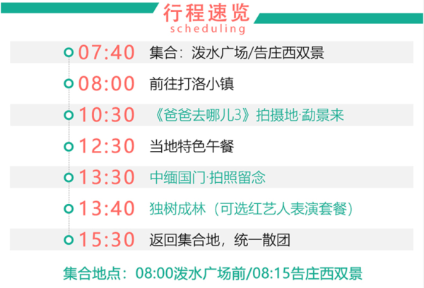 中缅边境纯玩!云南西双版纳-打洛+独树成林+勐景一日游