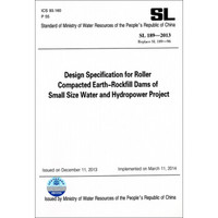 小型水利水电工程碾压式土石坝设计规范（英文版） SL 189-2013