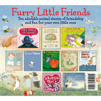 原版绘本 英文绘本 《毛茸茸的小朋友：小动物们的友谊与乐趣》十个快乐的动物故事