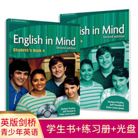 剑桥KETPET考试用书 英版English In Mind 4级别 学生书+练习册+光盘