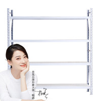 奈高 NG货架仓储仓库家用置物架中型库房展示架铁架子白色主架2米四层