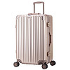 文森保罗（VinsonPaul）30英寸大容量铝框拉杆箱加厚托运行李箱运动版万向飞机轮旅行箱子 VP-18205香槟金