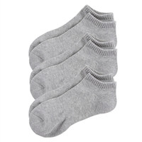 佐丹奴（Giordano） 内衣男袜 三对装毛圈底防滑短袜01156016  04中花灰X3色 中码(170/80A)