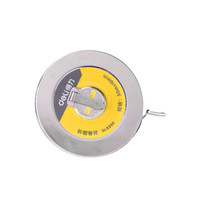 得力(deli)50米盘式钢卷尺长钢卷尺大量程工程测量尺50mx10mm DL9250
