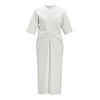 设计师品牌 LUCIEN WANG 白色褶饰连身长裙 白色 XS
