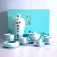 西凤 西凤酒 国花瓷西凤酒10周年礼盒1L装  凤香型白酒