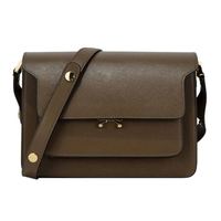 MARNI 玛尼 TRUNK系列 女士牛皮手提单肩斜挎包 中号