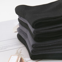 顶瓜瓜竹纤维袜子男商务男袜子黑夏季中筒袜男士春夏长筒袜四季竹炭袜子吸汗透气纯色袜子薄款黑色袜子6双