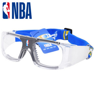 NBA运动眼镜近视篮球眼镜足球护目镜打球踢球拳击眼镜防爆防雾PC材质 配镜套餐定制1.67防爆超韧镜片