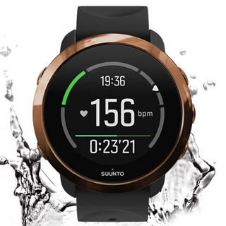 颂拓(SUUNTO) 智能手表 SUUNTO 3 FITNESS 风度3 心率 监测 跑步 游泳 来电提醒 睡眠监测 古铜黑