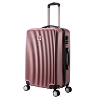 SVVISSGEM 拉杆箱登机箱万向轮 20英寸PC时尚旅行箱休闲旅游行李箱女 SA-6220肉粉色
