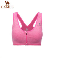 骆驼(CAMEL) 运动文胸跑步瑜伽健身内衣女款针织背心 A7S1Q9117 玫红 M