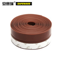 安赛瑞 硅橡胶密封条（含3M背胶）减震隔音降噪硅橡胶密封条 硅胶条 宽35mm×5m 棕色 22201
