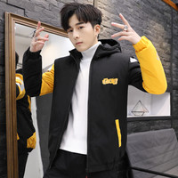 富铤(FORTEI)棉服男棉衣加厚2019秋冬新款时尚韩版潮流修身连帽保暖舒适棉袄男外套 808 黄色 3XL