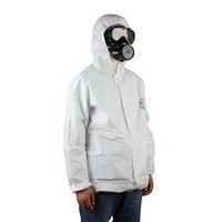 雷克兰 AMN145 麦克斯分体式防护服夹克式上衣 防尘服上身 1件 白色 L
